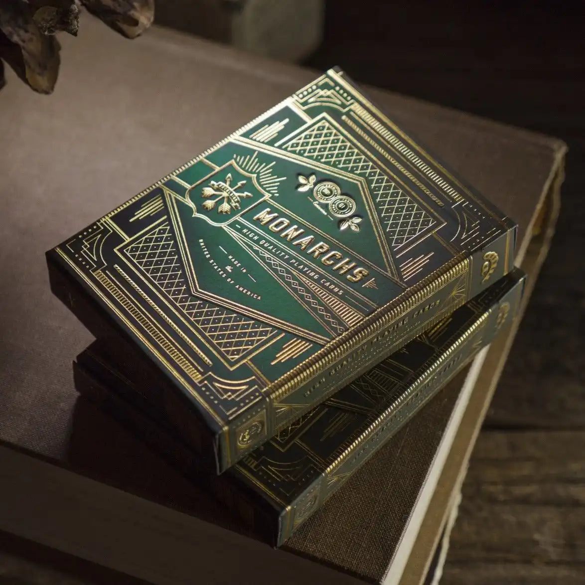 Green Monarch Playing Cards